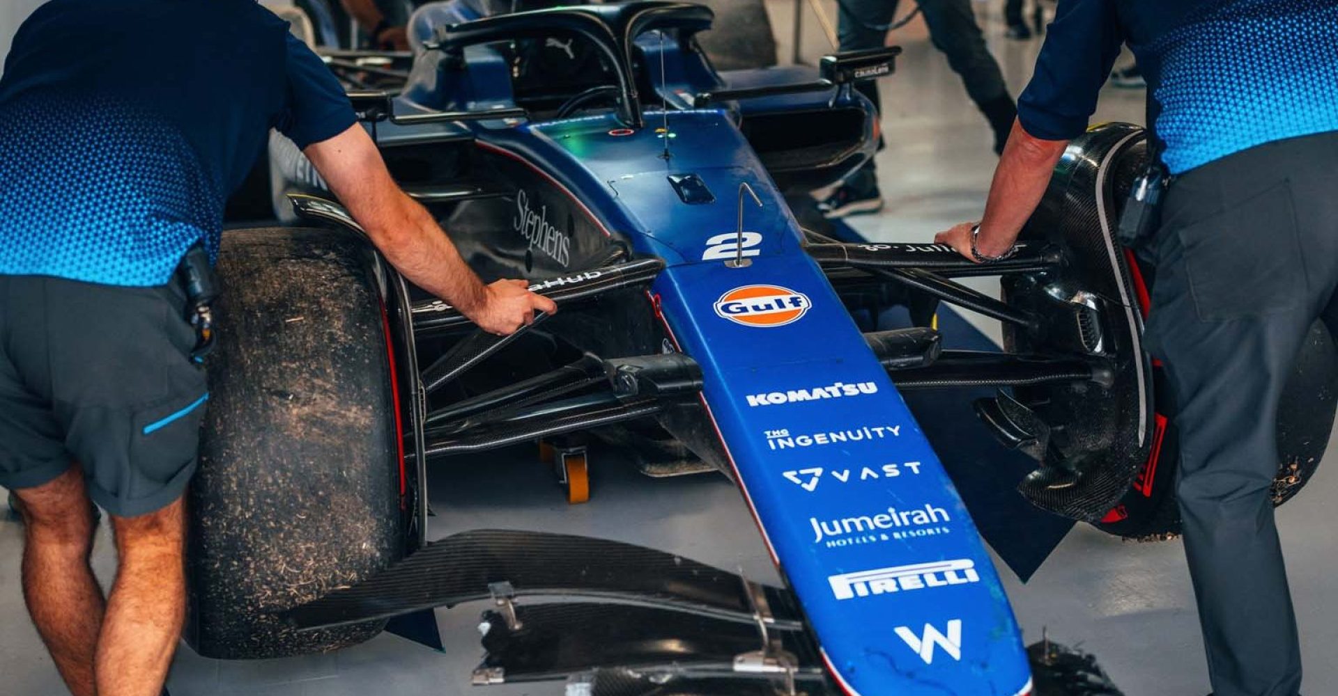 Logan Sargeant's damaged Williams FW46