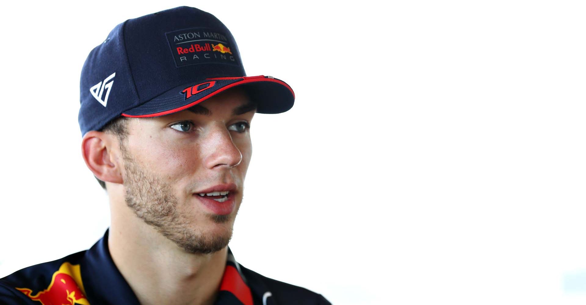 HOCKENHEIM, GERMANY - JULY 25: Pierre Gasly of France and Red Bull Racing talks to the media in the Paddock during previews ahead of the F1 Grand Prix of Germany at Hockenheimring on July 25, 2019 in Hockenheim, Germany. (Photo by Mark Thompson/Getty Images) // Getty Images / Red Bull Content Pool  // AP-212AKZVMW2511 // Usage for editorial use only // Please go to www.redbullcontentpool.com for further information. //