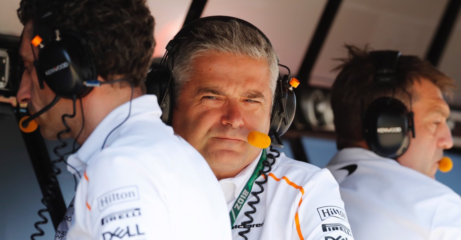 Silverstone Circuit, Northamptonshire, UK
Saturday 7 July 2018.
Gil de Ferran, Sporting Director, McLaren.
Photo: Steven Tee/McLaren
ref: Digital Image _1ST9743