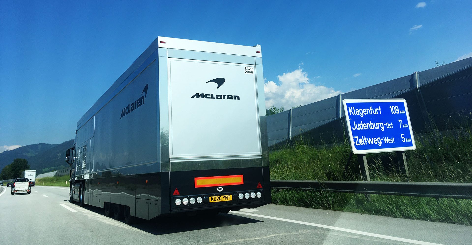 McLaren truck, Spielberg, Austria, 2020