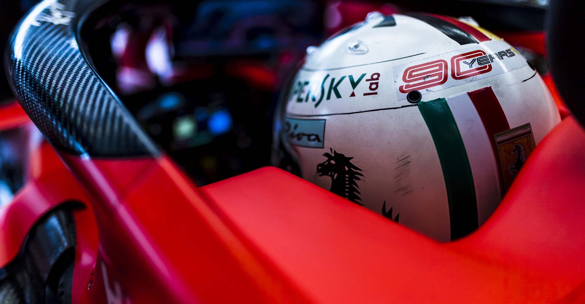 Sebastian Vettel, Ferrari, halo,