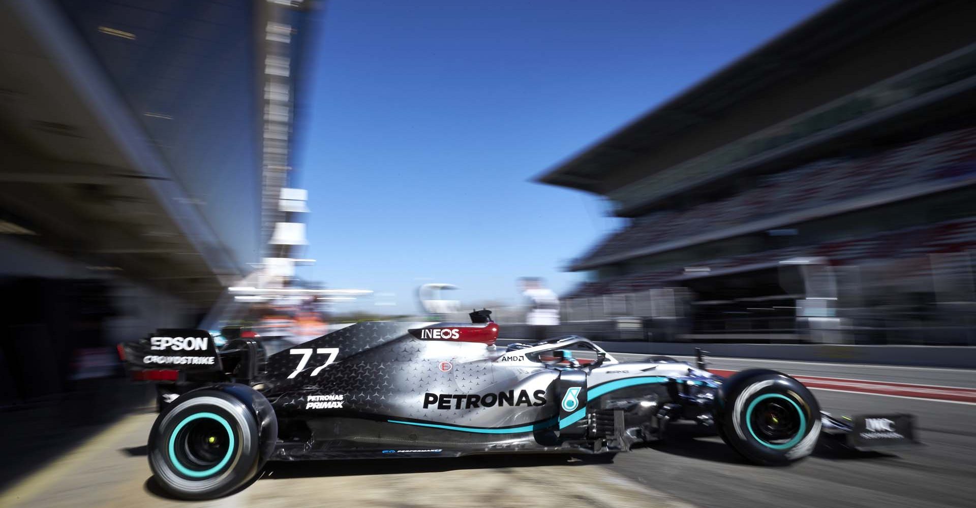 2020 Barcelona Pre-Season Test 1, Day 2 - Steve Etherington Valtteri Bottas Mercedes