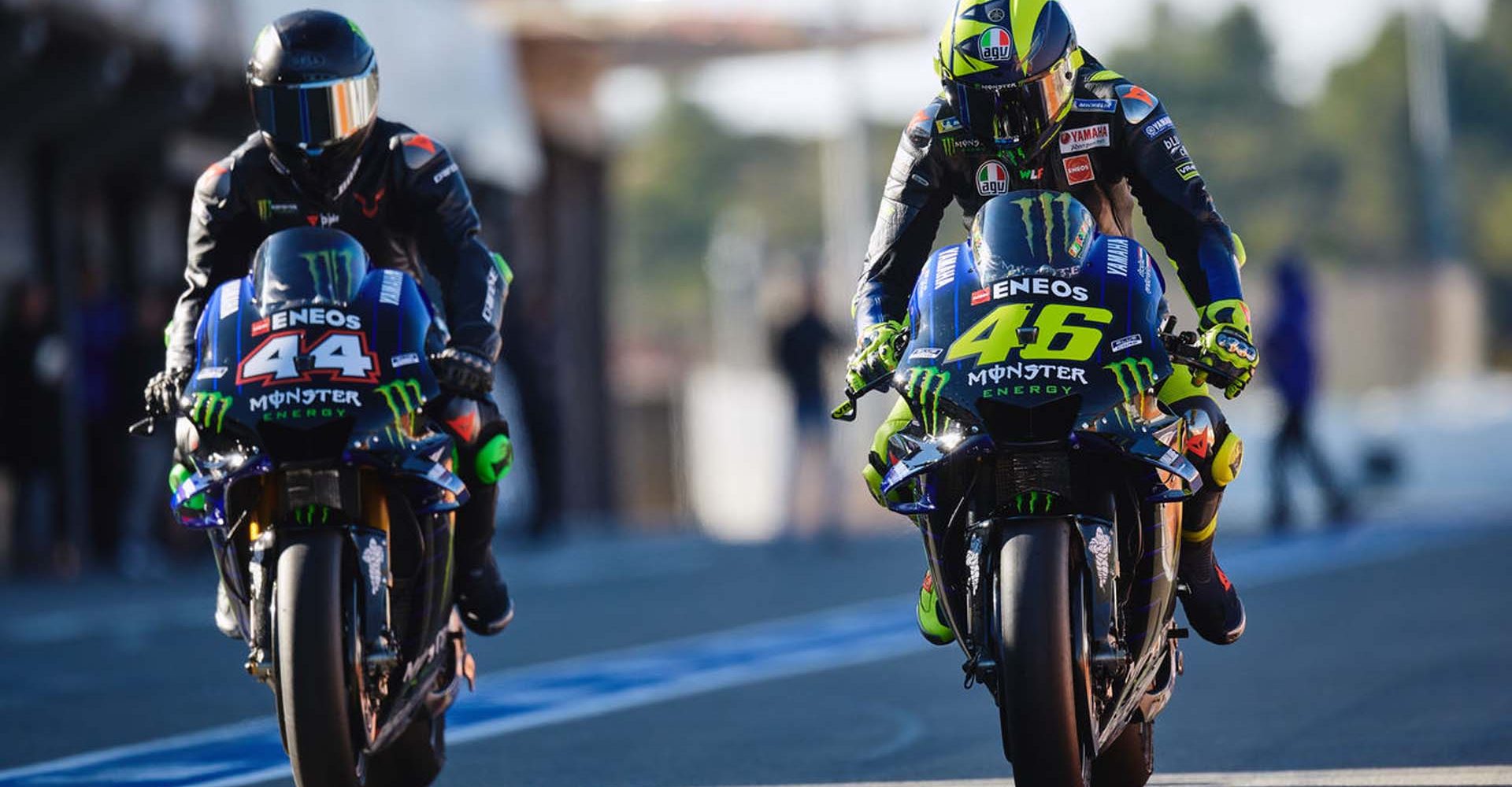 VALENCIA, SPAIN - DECEMBER 09: Atmosphere during the #LH44VR46 test at Ricardo Tormo circuit of Valencia on December 09, 2019 in Valencia, Spain.
Lewis Hamilton and Valentino Rossi swapped their respective machinery in an unprecedented test between two motorsport icons.
Photo by Guido De Bortoli/Getty Images for Monster Energy)