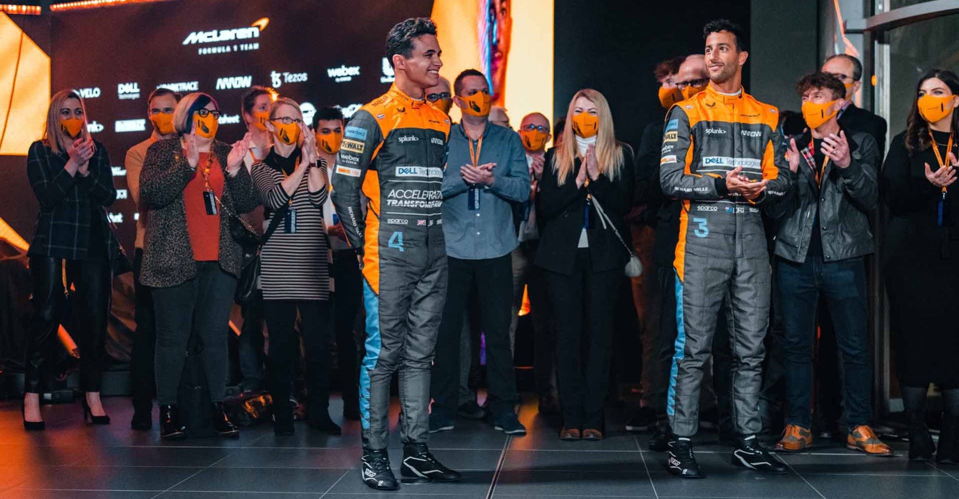 Lando Norris, Daniel Ricciardo, McLaren launch 2022