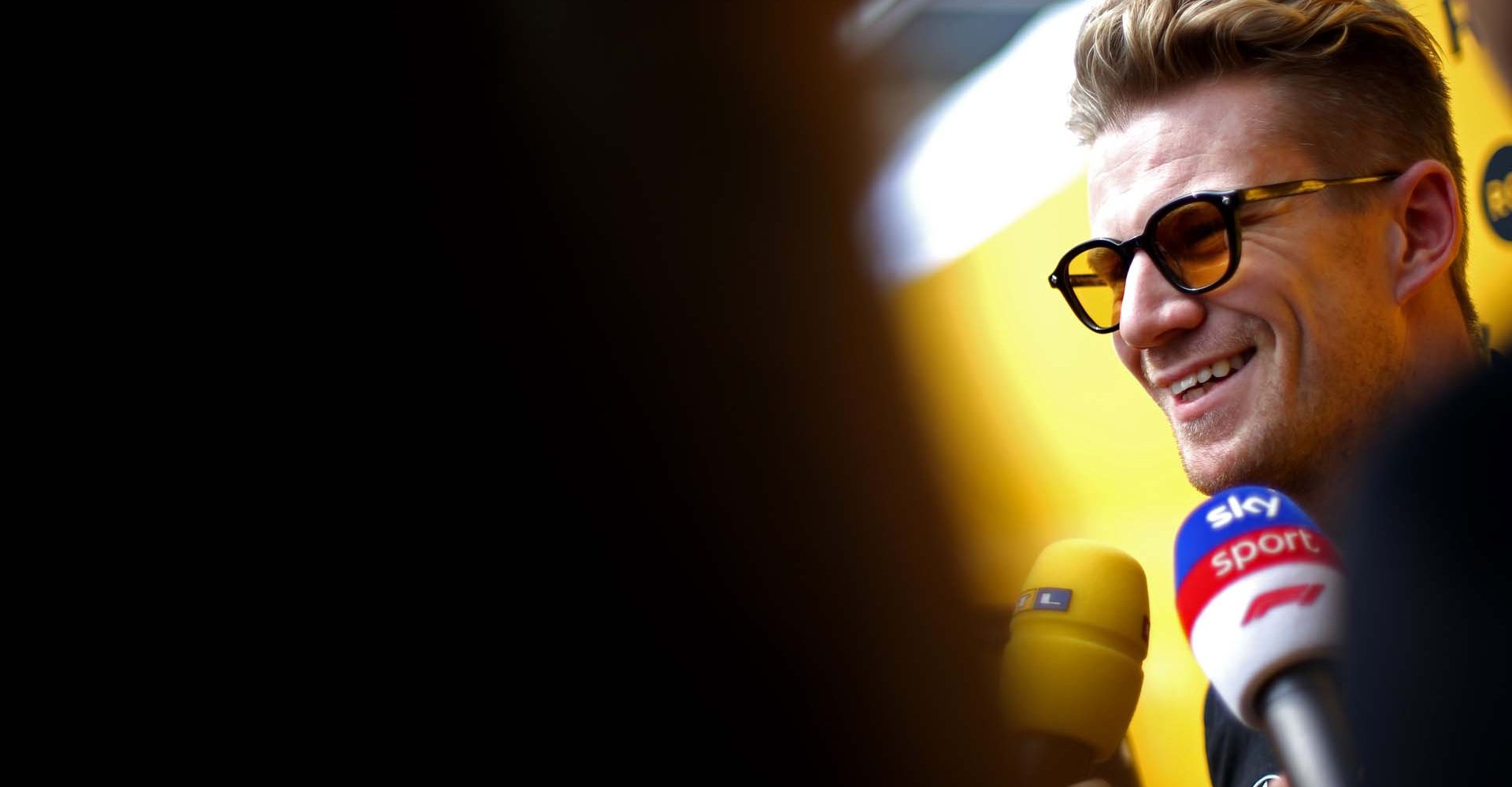 Nico Hülkenberg (GER) Renault F1 Team with the media.
Mexican Grand Prix, Thursday 24th October 2019. Mexico City, Mexico. Sky Sports F1