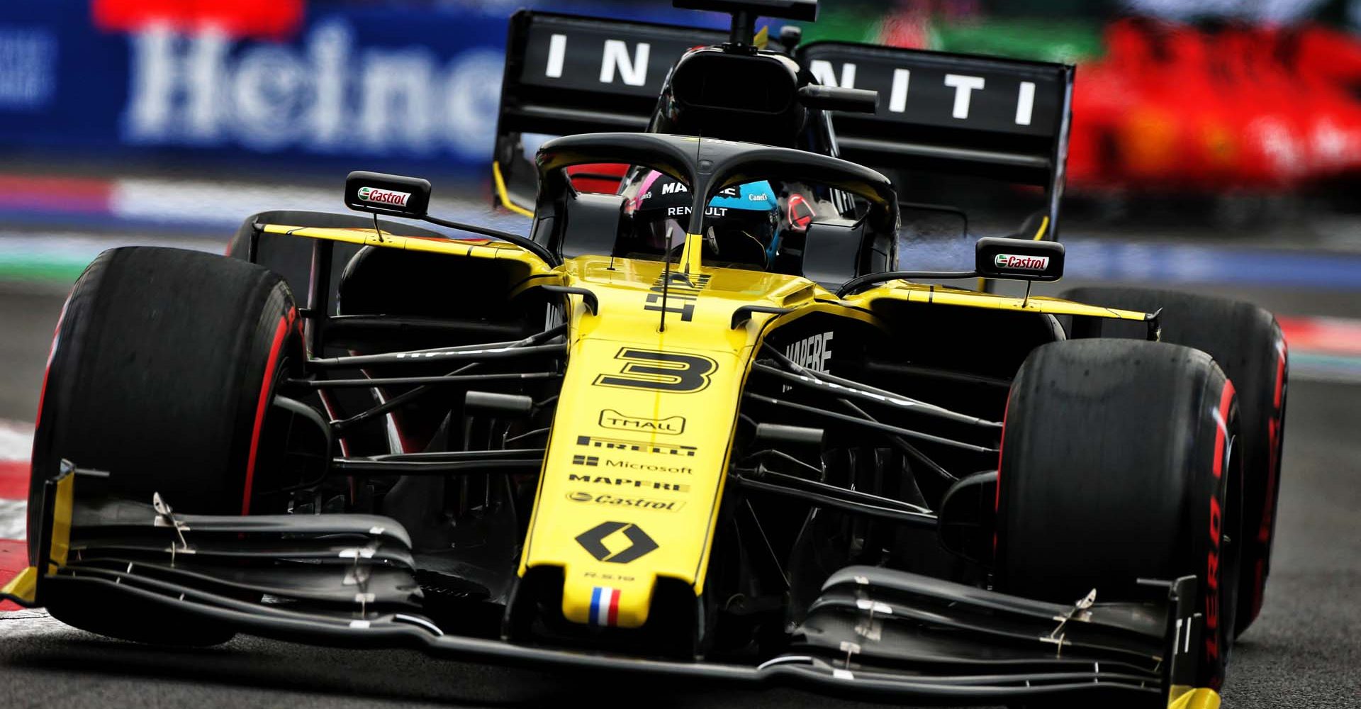 Daniel Ricciardo (AUS) Renault F1 Team RS19.
Mexican Grand Prix, Friday 25th October 2019. Mexico City, Mexico.