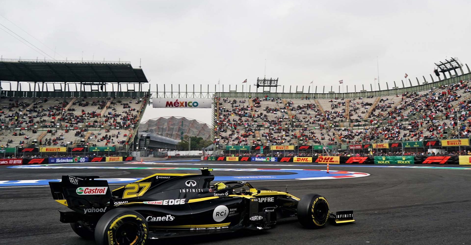 Nico Hülkenberg (GER) Renault F1 Team RS19.                               
Mexican Grand Prix, Friday 25th October 2019. Mexico City, Mexico.