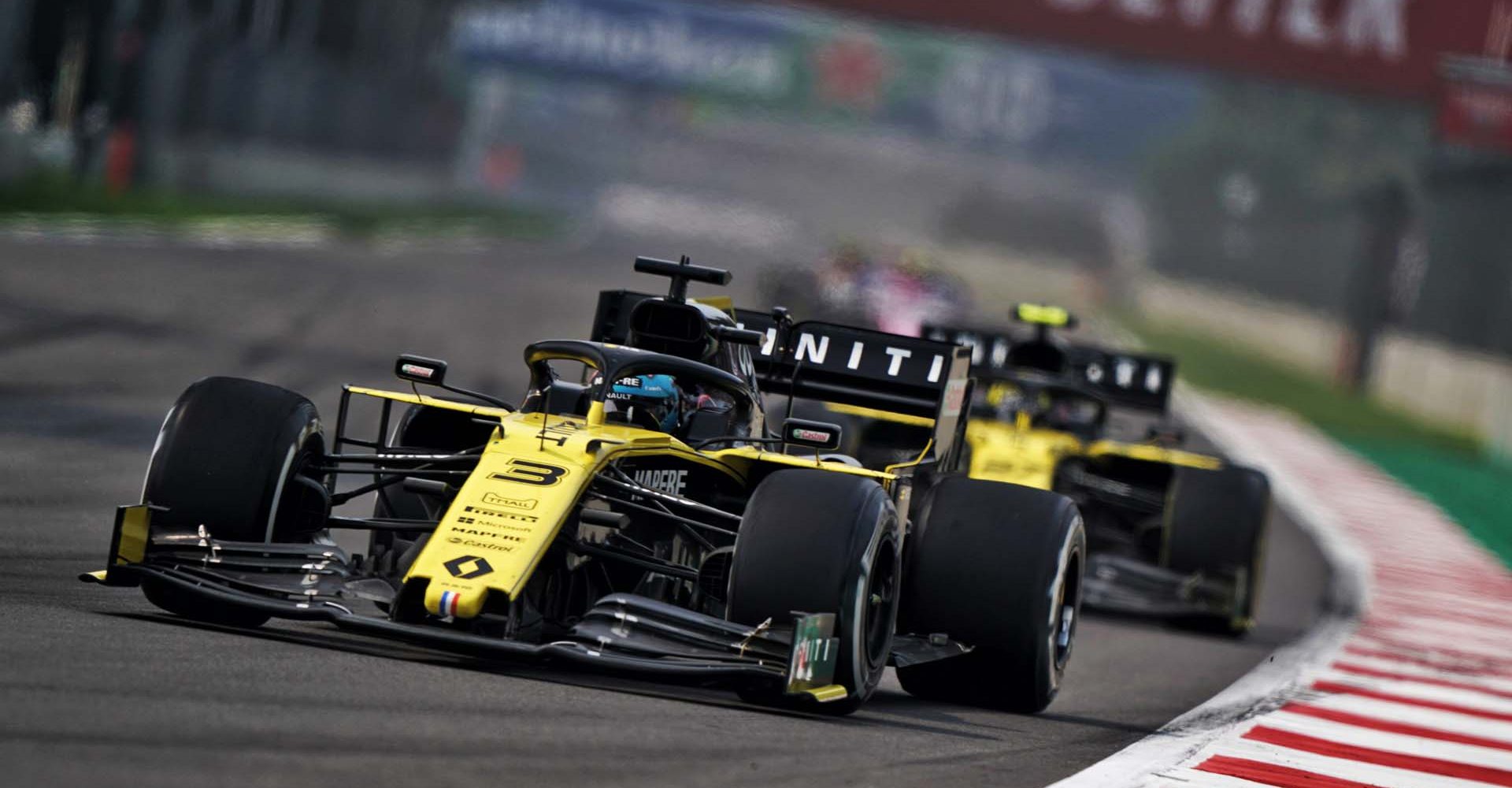 Daniel Ricciardo (AUS) Renault F1 Team RS19.                               
Mexican Grand Prix, Sunday 27th October 2019. Mexico City, Mexico.