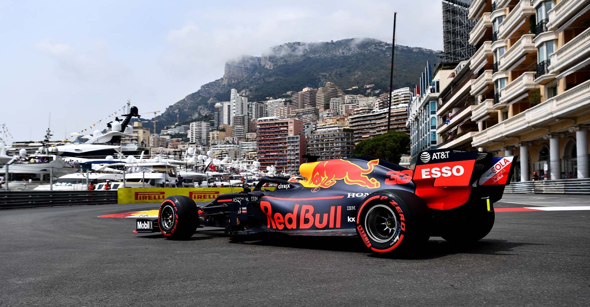 MONTE-CARLO, MONACO - MAY 25: Max Verstappen of the Netherlands driving the (33) Aston Martin Red Bull Racing RB15 on track during final practice for the F1 Grand Prix of Monaco at Circuit de Monaco on May 25, 2019 in Monte-Carlo, Monaco. (Photo by Michael Regan/Getty Images) // Getty Images / Red Bull Content Pool  // AP-1ZENEJBSH1W11 // Usage for editorial use only // Please go to www.redbullcontentpool.com for further information. //