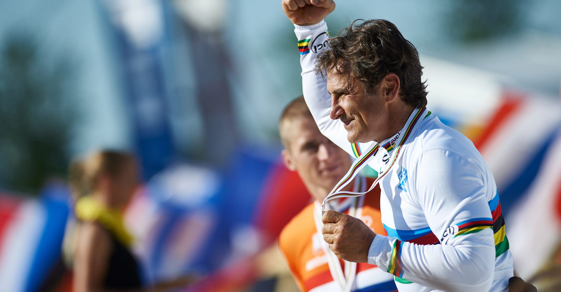 Nottwil (SUI) 2nd August 2015. UCI Para-Cycling Road World Championship 2015 - Road race - BMW Ambassador Alessandro Zanardi (ITA). This image is copyright free for editorial use © BMW AG