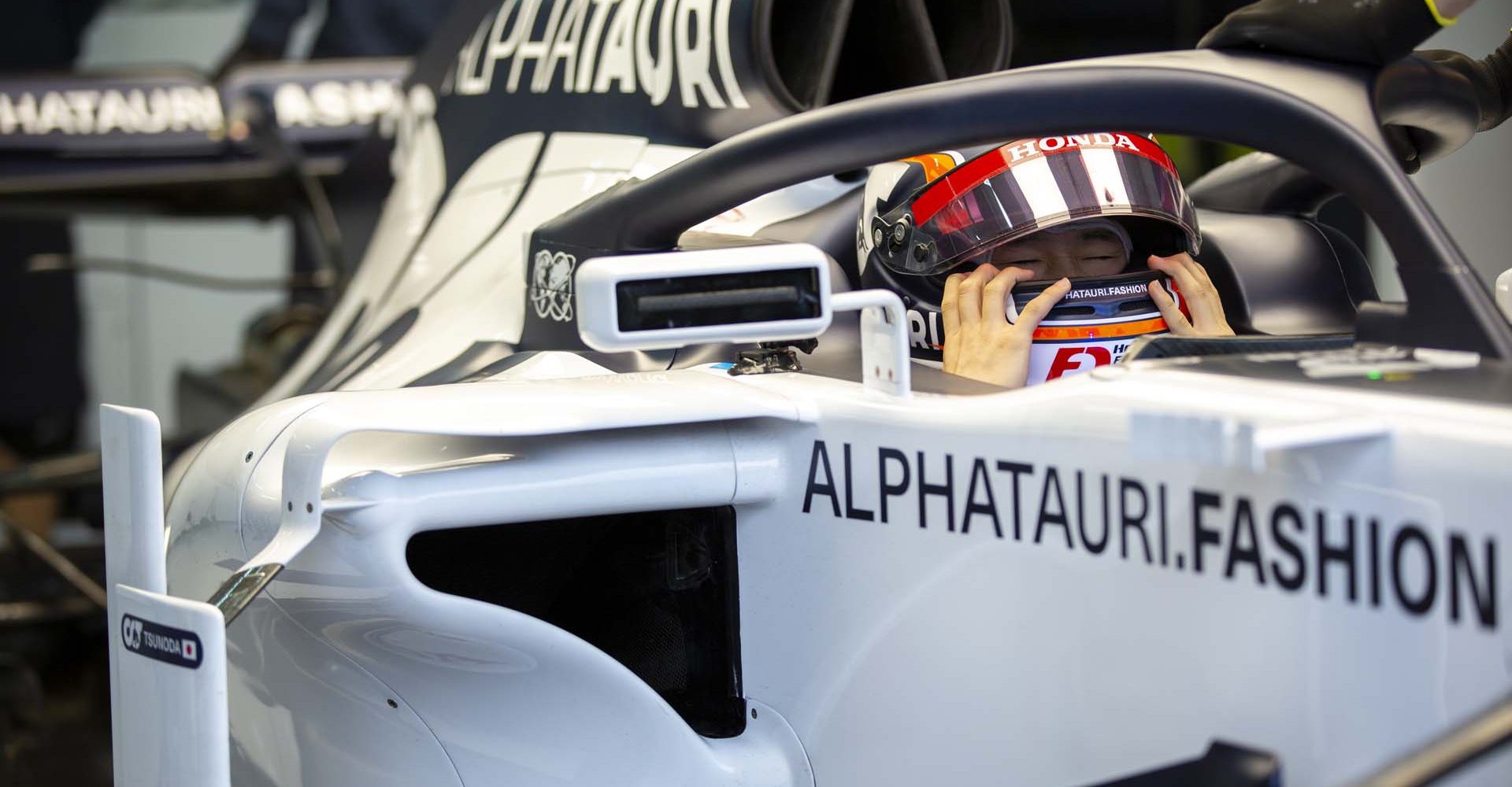 IMOLA, ITALY - NOVEMBER 04: Yuki Tsunoda of Japan completes his first F1 test at Autodromo Enzo e Dino Ferrari on November 04, 2020 in Imola, Italy. (Photo by Josh Kruse/Scuderia AlphaTauri) // Josh Kruse / Scuderia AlphaTauri / Red Bull Content Pool // SI202011040571 // Usage for editorial use only //