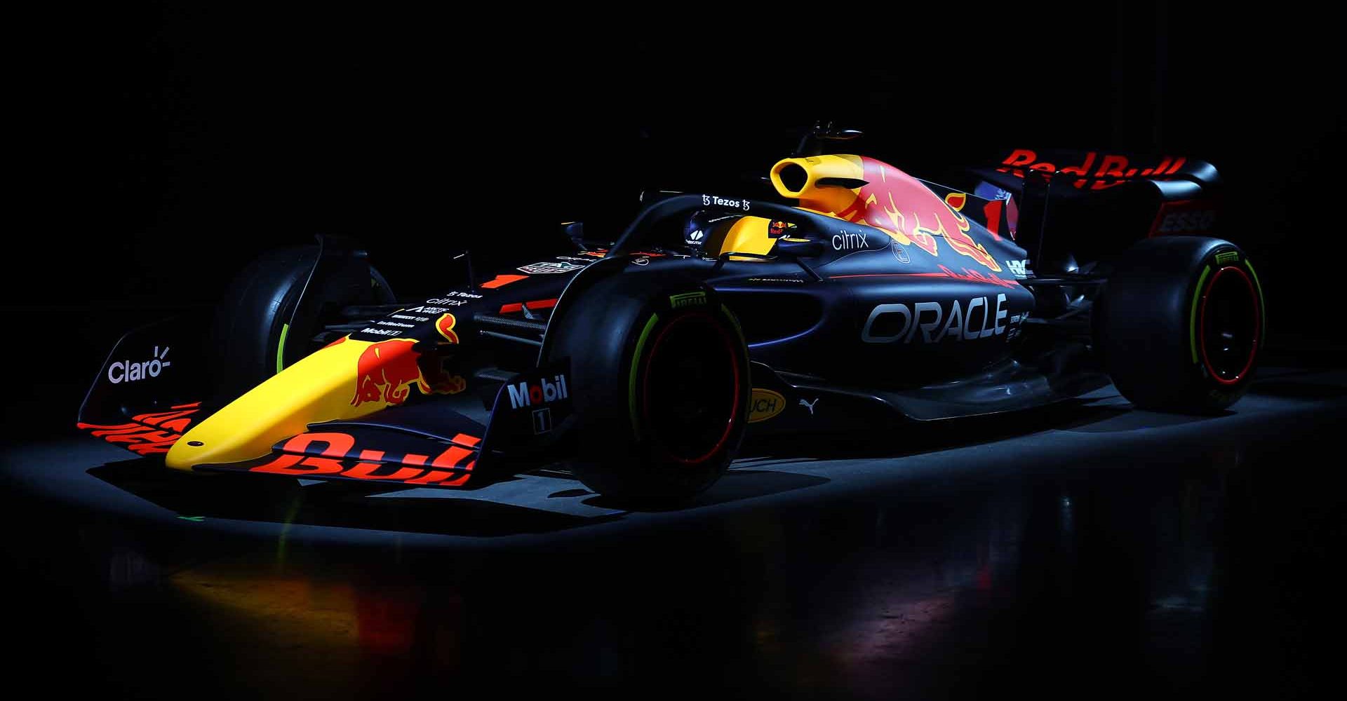 MILTON KEYNES, ENGLAND - JANUARY 26: The Red Bull Racing RB18 is pictured during the Red Bull Racing RB18 launch at Red Bull Racing Factory on January 26, 2022 in Milton Keynes, England. (Photo by Bryn Lennon/Getty Images) // SI202202090248 // Usage for editorial use only //