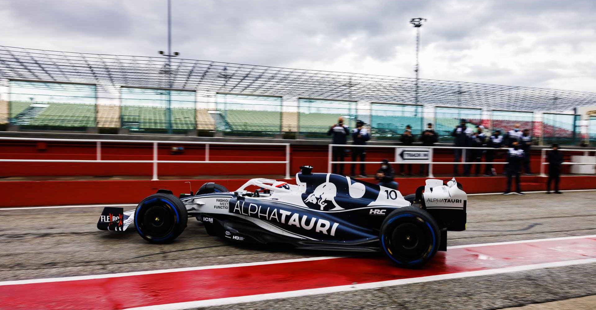 Pierre Gasly of France and Scuderia AlphaTauri performs during the filming day in Misano, Italy on February 15, 2022 // Samo Vidic / Red Bull Content Pool // SI202202200171 // Usage for editorial use only //