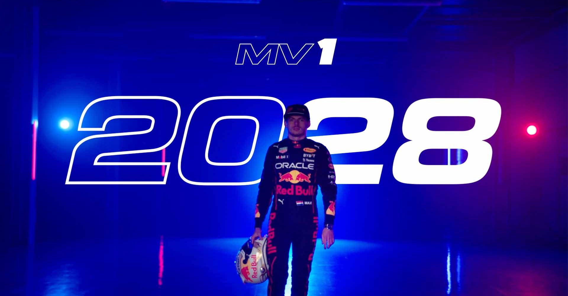 Max Verstappen signs contract extension with Oracle Red Bull Racing until 2028. // Red Bull Racing / Red Bull Content Pool // SI202203030142 // Usage for editorial use only //