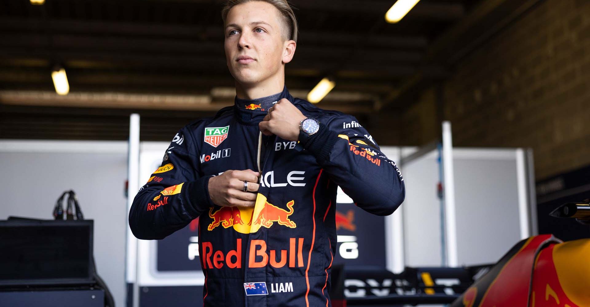 Liam Lawson seen at the Bathurst 12 Hour in Bathurst, Australia on February 4, 2023 // Ken Leanfore / Red Bull Content Pool // SI202302040051 // Usage for editorial use only //