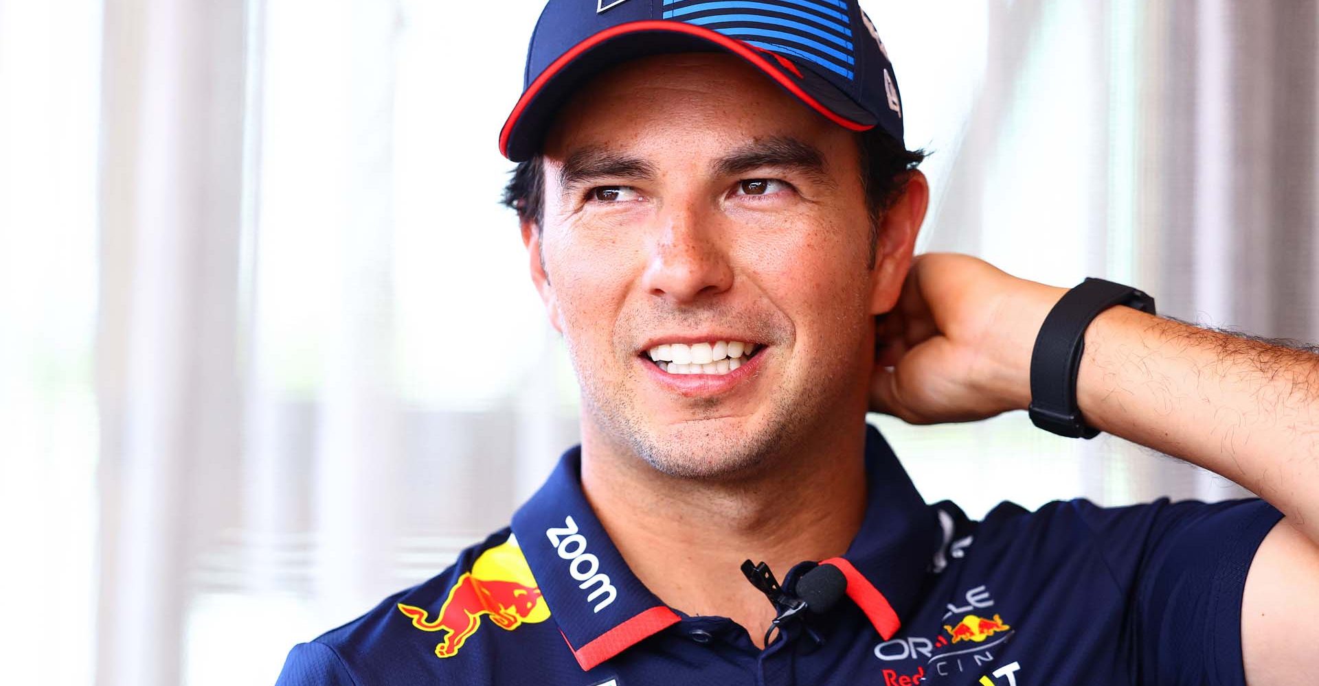 MONZA, ITALY - AUGUST 29: Sergio Perez of Mexico and Oracle Red Bull Racing looks on in the Paddock during previews ahead of the F1 Grand Prix of Italy at Autodromo Nazionale Monza on August 29, 2024 in Monza, Italy. (Photo by Mark Thompson/Getty Images)