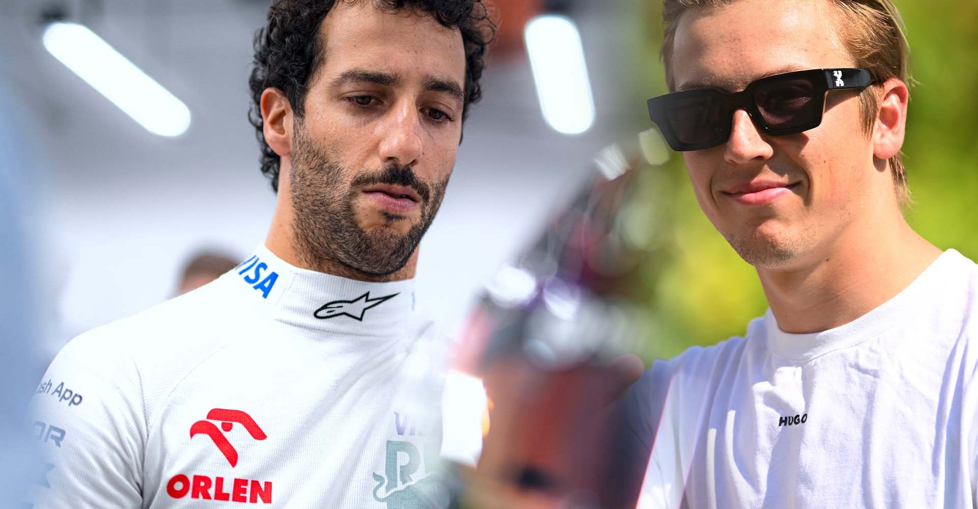 SINGAPORE, SINGAPORE - SEPTEMBER 21: Daniel Ricciardo of Australia & Liam Lawson and Visa Cash App RB prepares to drive in the garage during qualifying ahead of the F1 Grand Prix of Singapore at Marina Bay Street Circuit on September 21, 2024 in Singapore, Singapore. (Photo by Rudy Carezzevoli/Getty Images) // Getty Images / Red Bull Content Pool // SI202409210480 // Usage for editorial use only //