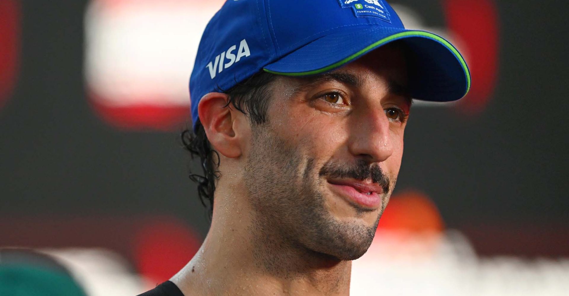 SINGAPORE, SINGAPORE - SEPTEMBER 22: 18th placed Daniel Ricciardo of Australia and Visa Cash App RB speaks to the media after the F1 Grand Prix of Singapore at Marina Bay Street Circuit on September 22, 2024 in Singapore, Singapore. (Photo by Rudy Carezzevoli/Getty Images) // Getty Images / Red Bull Content Pool // SI202409220572 // Usage for editorial use only //