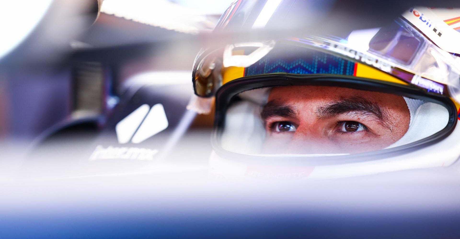 SAO PAULO, BRAZIL - NOVEMBER 01: Sergio Perez of Mexico and Oracle Red Bull Racing prepares to drive in the garage during practice ahead of the F1 Grand Prix of Brazil at Autodromo Jose Carlos Pace on November 01, 2024 in Sao Paulo, Brazil. (Photo by Mark Thompson/Getty Images) // Getty Images / Red Bull Content Pool // SI202411010299 // Usage for editorial use only //