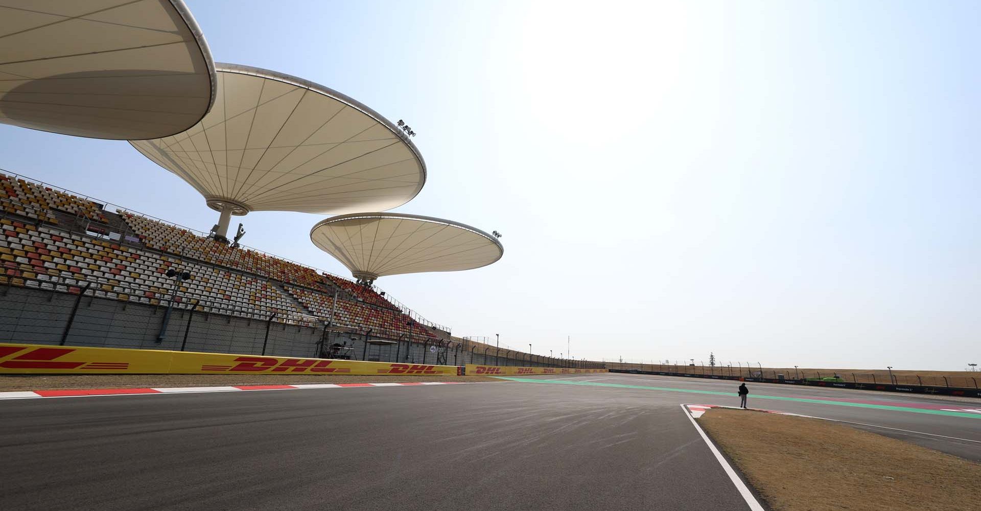 SHANGHAI, CHINA - MARCH 12: A view of the circuit and grandstands during previews ahead of the F1 Grand Prix of China at Shanghai International Circuit on March 12, 2026 in Shanghai, China. (Photo by Steven Tee/LAT Images)