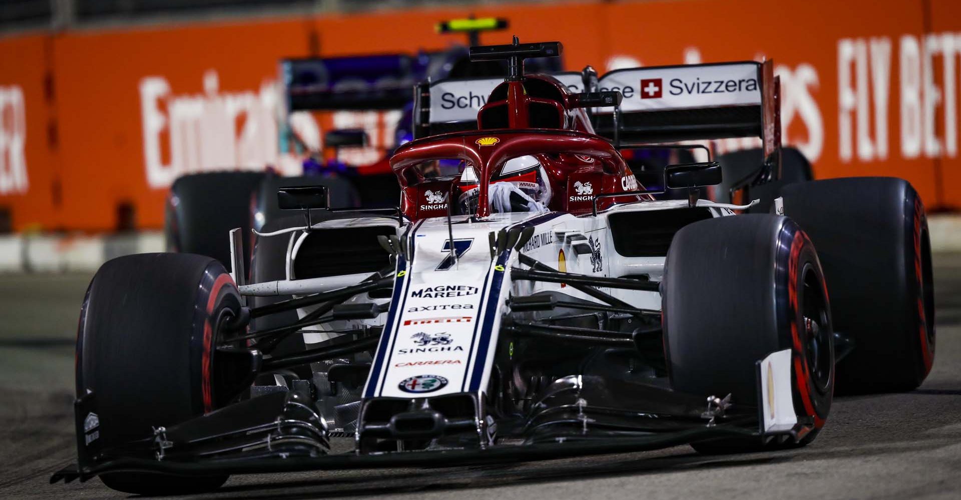 RAIKKONEN Kimi (fin), Alfa Romeo Racing C38, action during the 2019 Formula One World Championship, Singapore Grand Prix from September 19 to 22 in Singapour - Photo Florent Gooden / DPPI Räikkönen