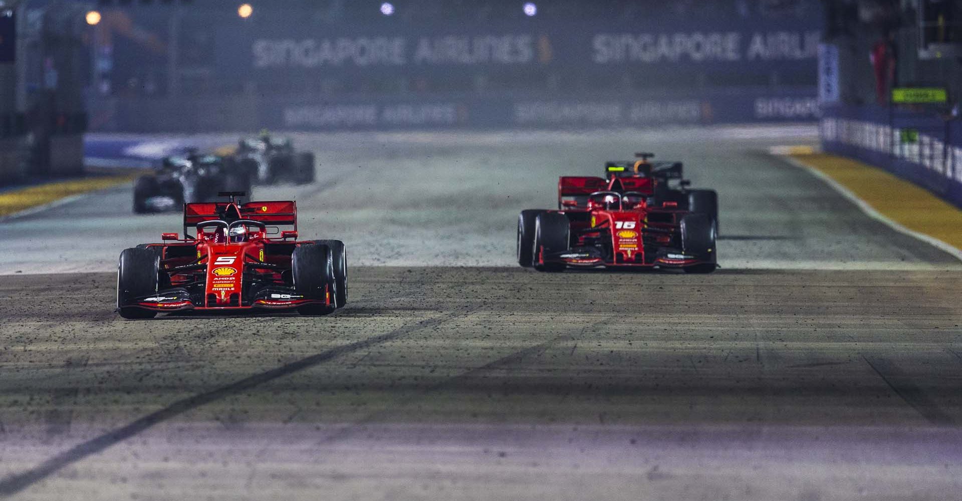 Sebastian Vettel Charles Leclerc, Ferrari