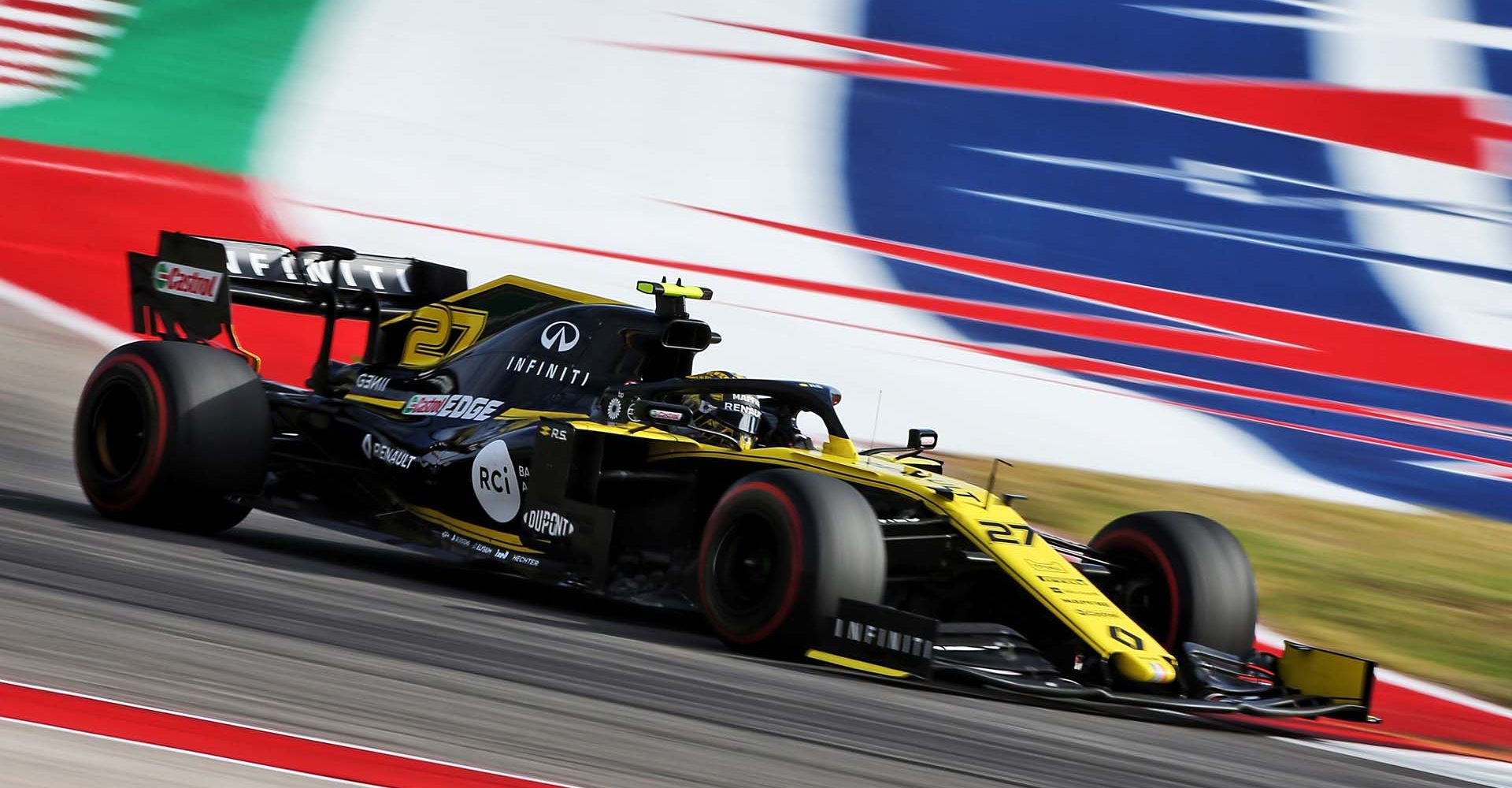 Nico Hülkenberg (GER) Renault F1 Team RS19.
United States Grand Prix, Friday 1st November 2019. Circuit of the Americas, Austin, Texas, USA.