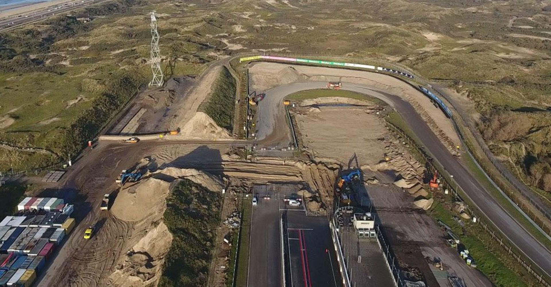 Zandvoort track construction