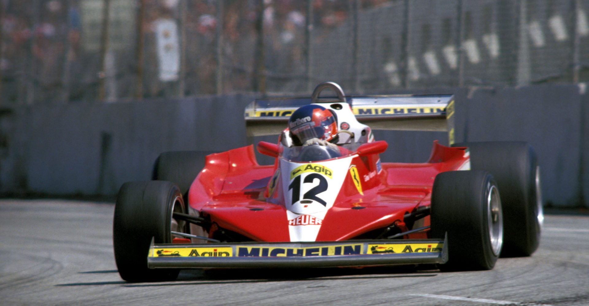 1978 - GILLES VILLENEUVE A BORDO DELLA FERRARI.
© FOTO ERCOLE COLOMBO