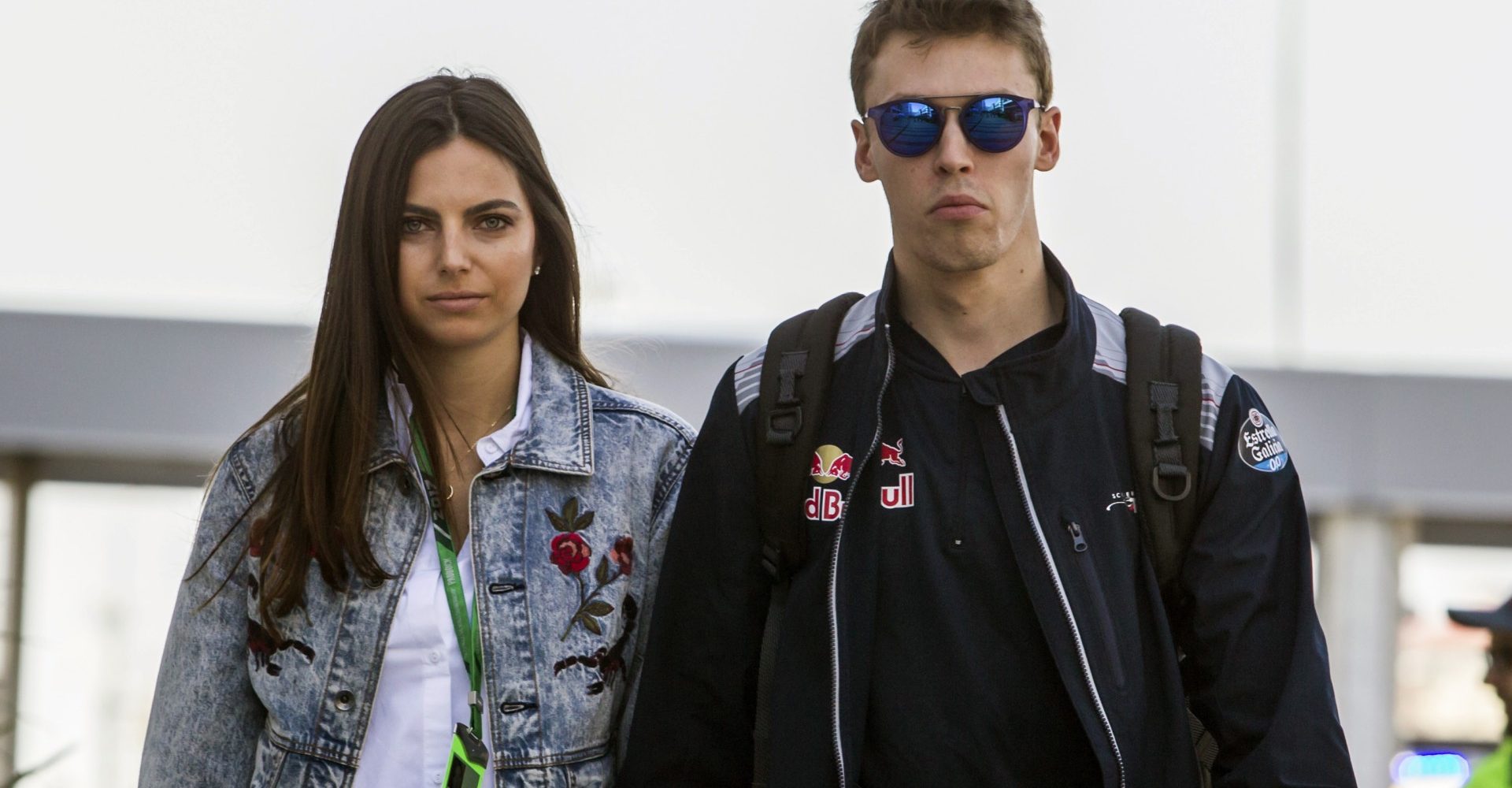 Daniil Kvyat (RUS) Scuderia Toro Rosso and girlfriend Kelly Piquet (BRA) at Formula One World Championship, Rd4, Russian Grand Prix, Qualifying, Sochi Autodrom, Sochi, Krasnodar Krai, Russia, Saturday 29 April 2017.