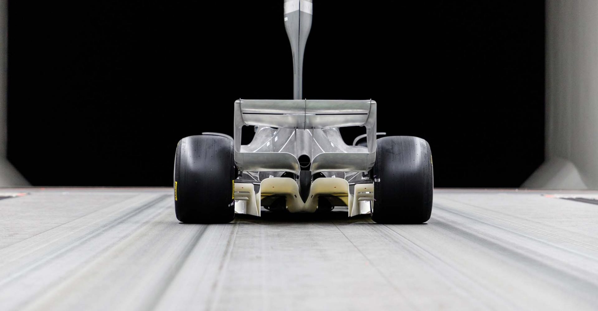 2021 F1 Car Model in wind tunnel