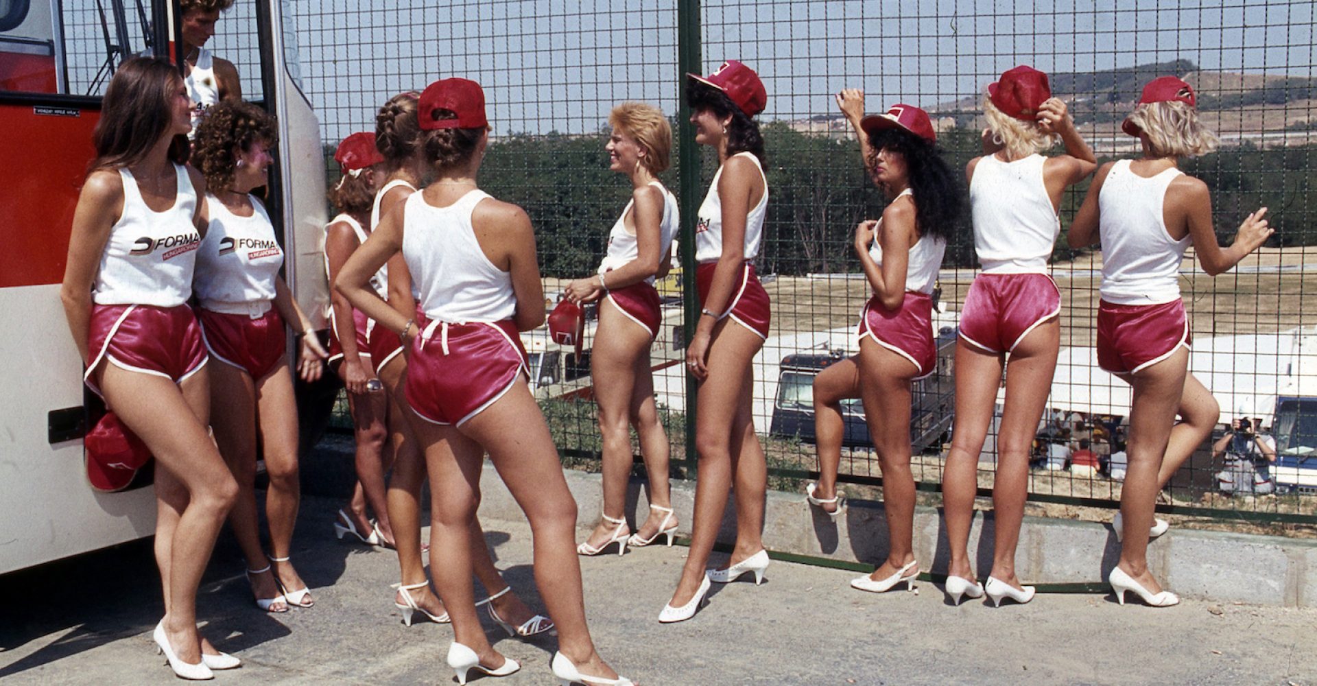 grid girls, grid  girl, 1986, Hungaroring, Hungarian GP