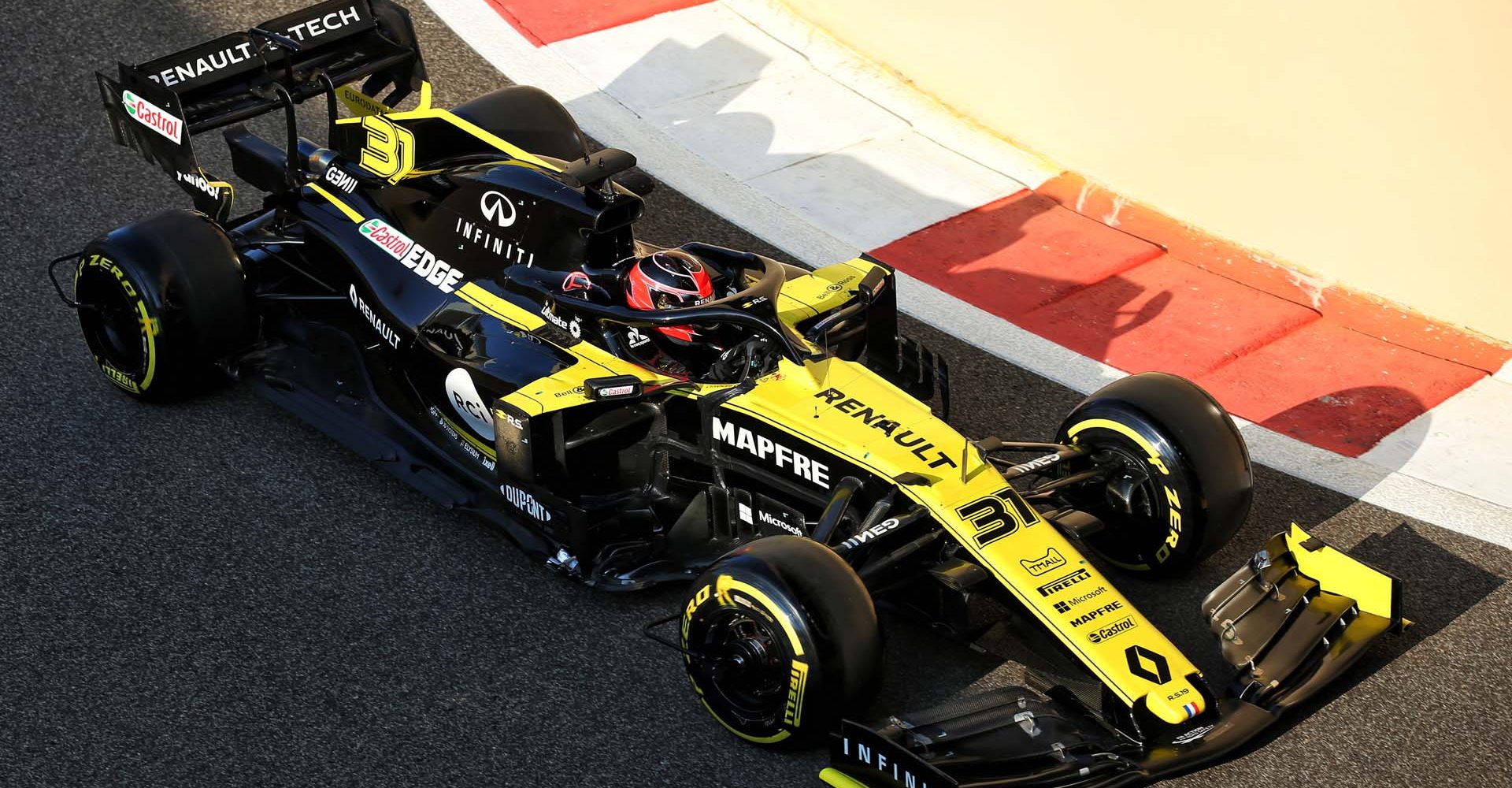 Esteban Ocon (FRA) Renault F1 Team RS19.
Formula One Testing, Tuesday 3rd December 2019. Yas Marina Circuit, Abu Dhabi, UAE.